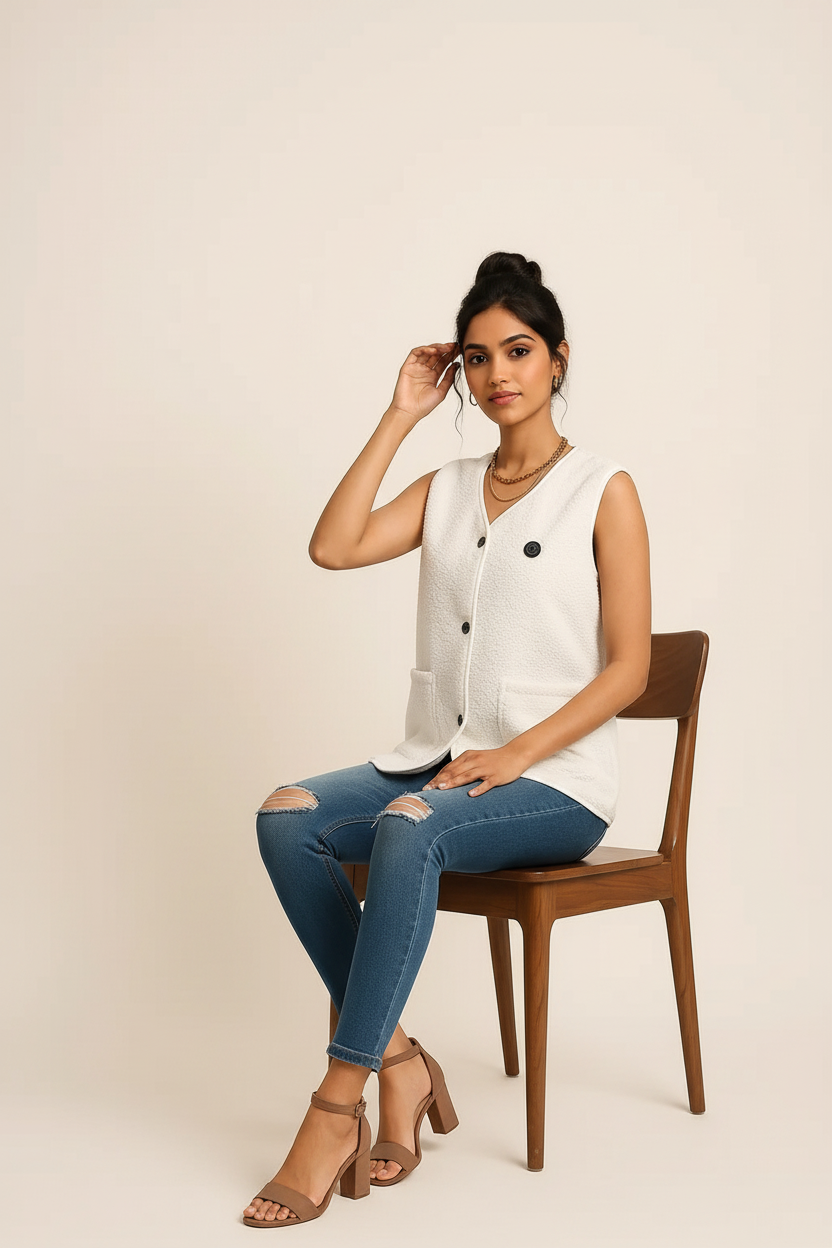 Beheizbare Damen-Weste mit 3 Heizstufen – USB Heizweste für Outdoor & Alltag