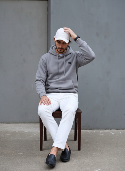 Beheizbarer Pullover mit 3 Heizstufen – USB-Wärmehoodie für Damen & Herren