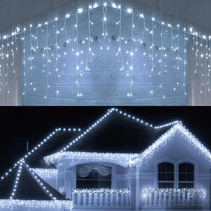 LED Eiszapfen Lichterkette - Weihnachtsbeleuchtung