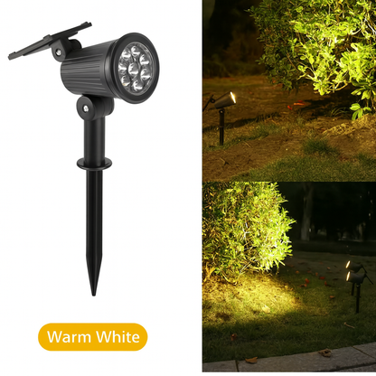 9-LED Solarstrahler - Aussenstrahler mit IP65 Schutz