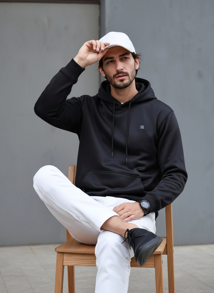 Beheizbarer Pullover mit 3 Heizstufen – USB-Wärmehoodie für Damen & Herren