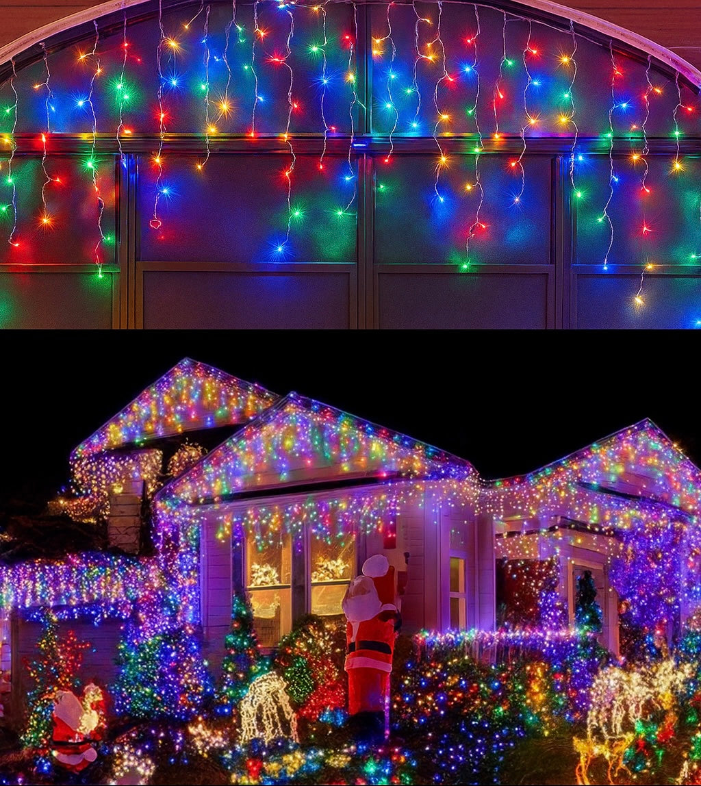 LED Eiszapfen Lichterkette - Weihnachtsbeleuchtung