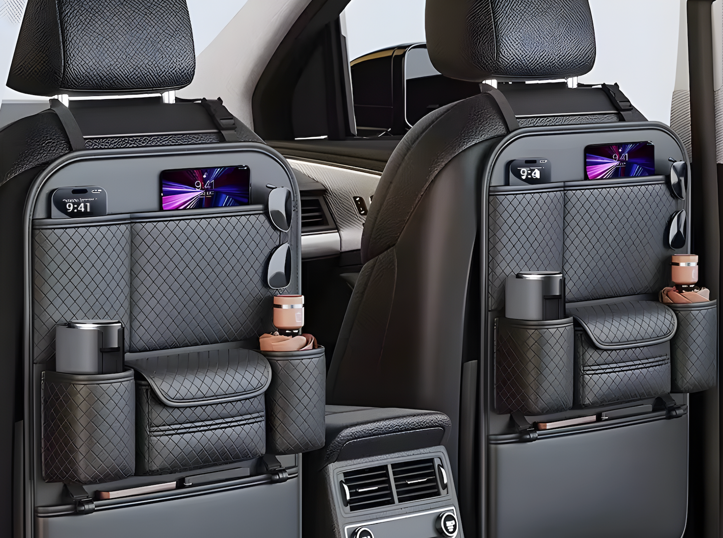 Autositz-Rücken-Organizer – Multifunktionale Rücksitz-Aufbewahrung mit hoher Kapazität