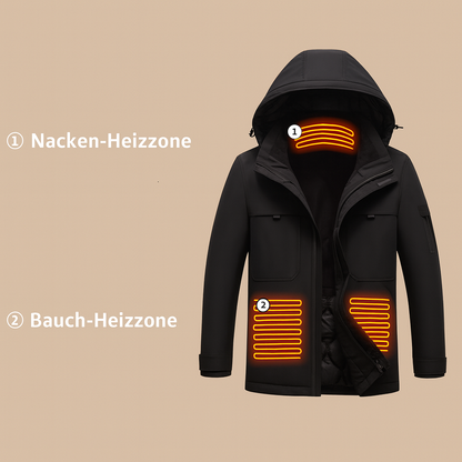 Beheizbare Winterjacke mit 9 Heiz-Zonen – USB Outdoorjacke für Damen & Herren