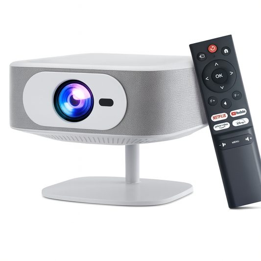 VisionGo - Premium Smart Beamer – Android 13, 1080P, WiFi 6, BT 5.2, 12000 Lumen