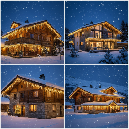 LED Eiszapfen Lichterkette - Weihnachtsbeleuchtung