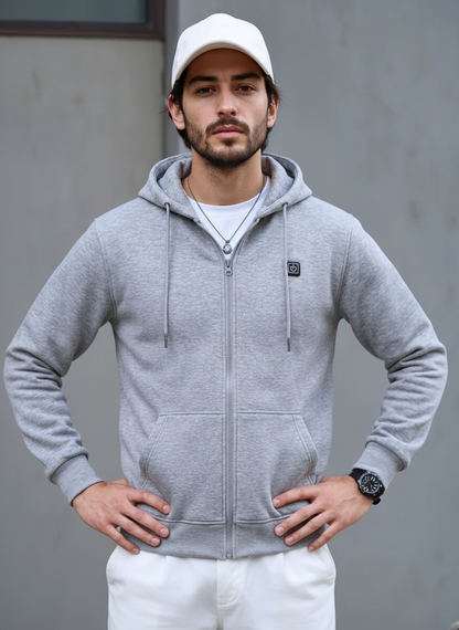 Beheizbarer Zip-Pullover mit 3 Heizstufen – USB-Wärmepullover für Damen & Herren
