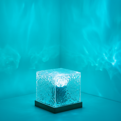 Kristall RGB Tischlampe – 16-Farb-LED Stimmungslicht mit Fernbedienung & 3D-Lichteffekt